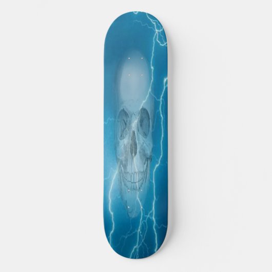 BLUELIGHTNING SKULL SKATEBOARD (Vorderseite)
