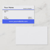 Blueline beruflich visitenkarte (Vorne/Hinten)