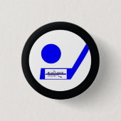 Blueliner Hockey-Retro Abzeichen Button (Vorderseite)