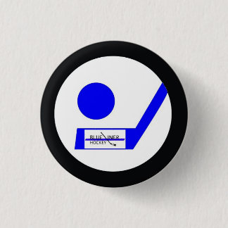 Blueliner Hockey-Retro Abzeichen Button