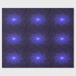 BlueLotus Fractal Flower Wrapping Paper Geschenkpapier
