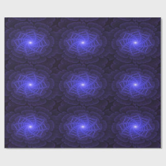 BlueLotus Fractal Flower Wrapping Paper Geschenkpapier