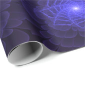 BlueLotus Fractal Flower Wrapping Paper Geschenkpapier (Rolleneckpunkt)