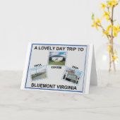 BLUEMONT VIRGINIA KARTE (Gelbe Blume)