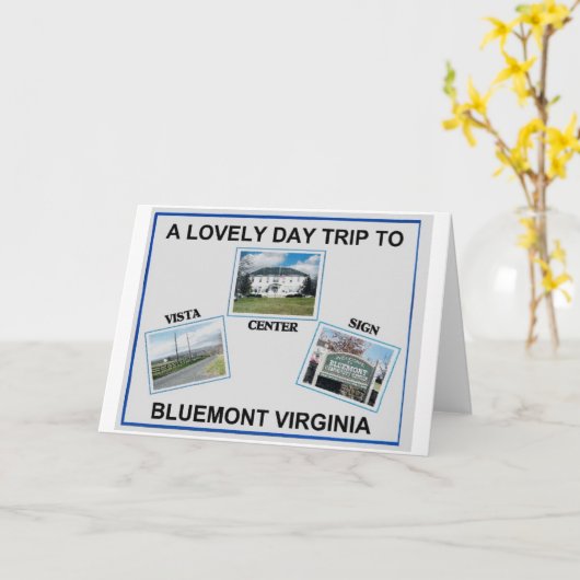 BLUEMONT VIRGINIA KARTE (Gelbe Blume)