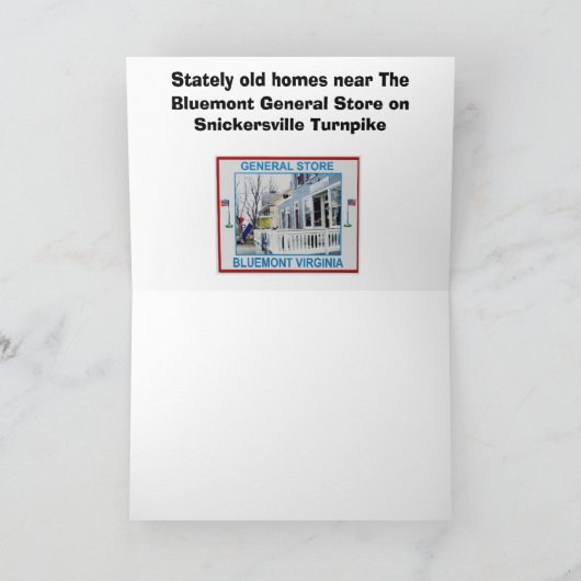 BLUEMONT VIRGINIA KARTE (Innenseite)