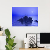 BlueNight Poster (Heimbüro)