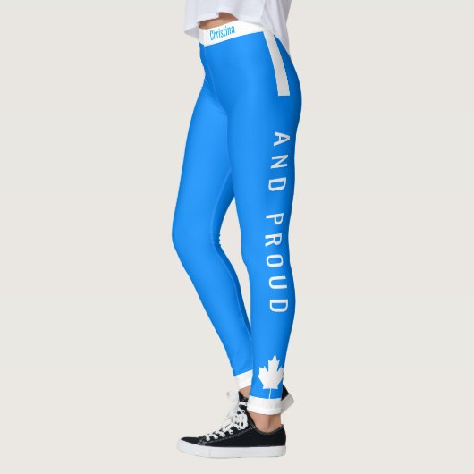Bluenoser Canadian Maple auf Blue Leggings (Links)