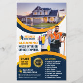 BlueOrange House Waschservice Außenreinigung Flyer (Vorne)