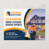 BlueOrange House Waschservice Außenreinigung Postkarte (Vorderseite)