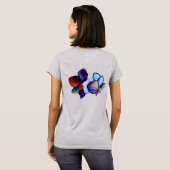BlueOrchids37 mit zwei Seiten T-Shirt (Schwarz voll)