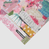 Bluepapier Collage Mixed Media Tissue Paper Seidenpapier (Detail)