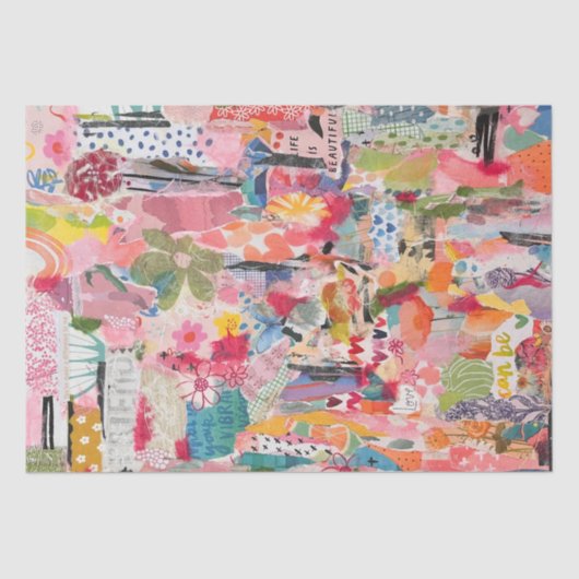 Bluepapier Collage Mixed Media Tissue Paper Seidenpapier (Vorderseite)