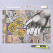 Bluepapier Collage Mixed Media Tissue Paper Seidenpapier (Handwerk)