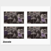 Blueplate Rechteckiger Aufkleber (Blatt)