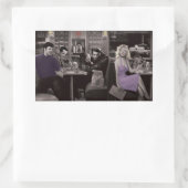 Blueplate Rechteckiger Aufkleber (Tasche)