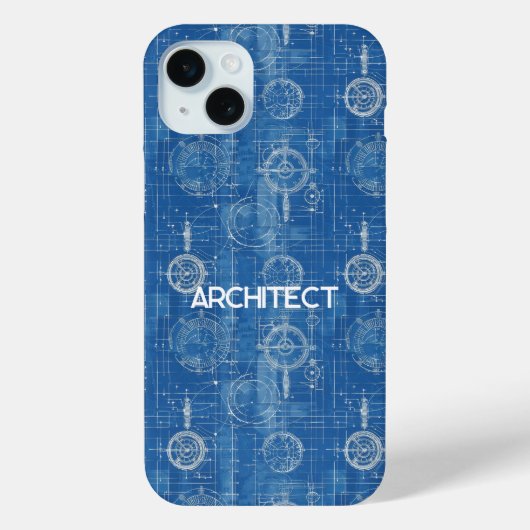 Blueprint Architect Case-Mate iPhone Hülle (Rückseite)