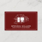 Blueprint | Architect Computer Visitenkarte (Vorderseite)