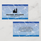 Blueprint | Architekt Gebäude Visitenkarte (Vorne/Hinten)