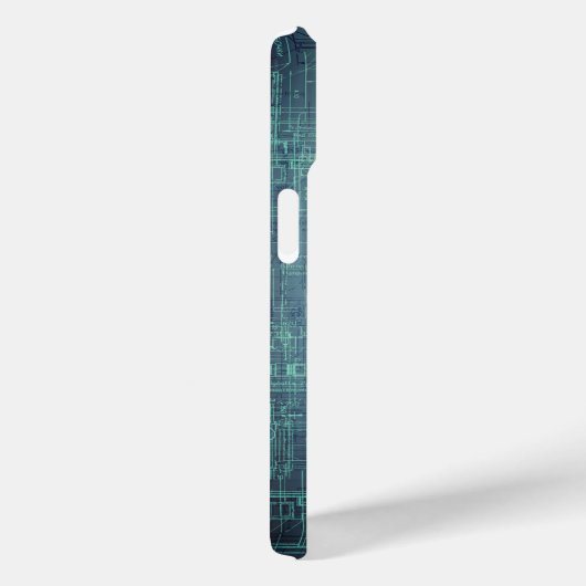 Blueprint - Blauästhetik Case-Mate iPhone Hülle (Rückseite / Rechts)