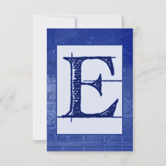 Blueprint "E" Wedding RSVP (Vorderseite)