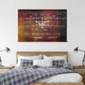 Blueprint für den ersten bemannten Flug Leinwanddruck (Insitu (Schlafzimmer))