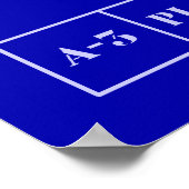 Blueprint für einen Martini Poster (Ecke)