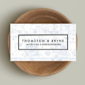 Blueprint für kommerziell Builder Architect Visitenkarte