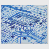 Blueprint Geschenkpapier (Flach)