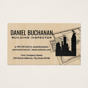 Blueprint Holz Gebäude Skyline