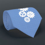 Blueprint Style Engineer Monogram Skyblue Krawatte<br><div class="desc">Eine Krawatte im Ingenieurstil für Monogramm.</div>