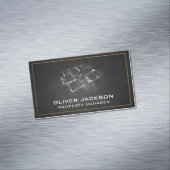 Blueprint Top View Magnetische Visitenkarte (Beispiel)