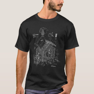 Blueprint Trojan Horse Rabbit Funny T-Shirt