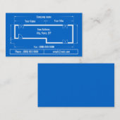 blueprint visitenkarte (Vorne/Hinten)