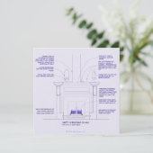 Blueprint Weihnachtskarte Feiertagskarte (Stehend Vorderseite)