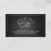 Blueprints | Architekt Gebäude Visitenkarte (Rückseite)
