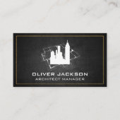 Blueprints | Architekt Gebäude Visitenkarte (Vorderseite)