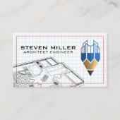 Blueprints | Architektenlogo | Gitter Visitenkarte (Vorderseite)