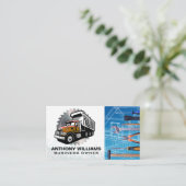 Blueprints | Construction Truck | Saw | Hand Tools Visitenkarte (Stehend Vorderseite)