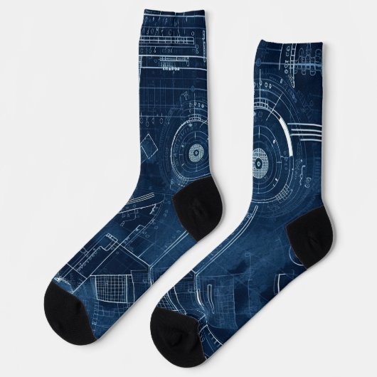 Blueprints Crew Socks Socken (Linkes Detail)