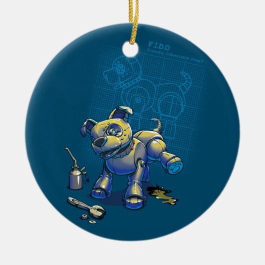 Blueprints für Bestie Keramik Ornament (Vorne)