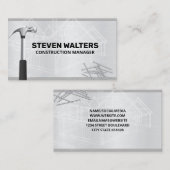 Blueprints | Hammer und Nägel Visitenkarte (Vorne/Hinten)