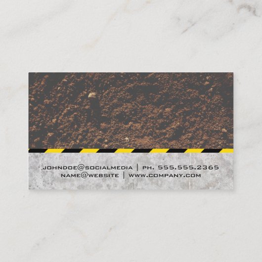 Blueprints | Hardhat | Konstruktion Visitenkarte (Rückseite)