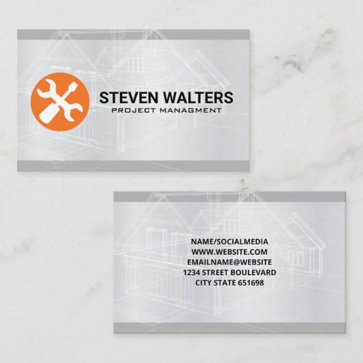 Blueprints | Hardware-Tools Visitenkarte (Vorne/Hinten)