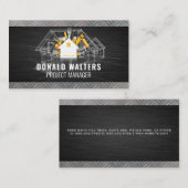 Blueprints | HausLogo | Stahl Visitenkarte (Vorne/Hinten)