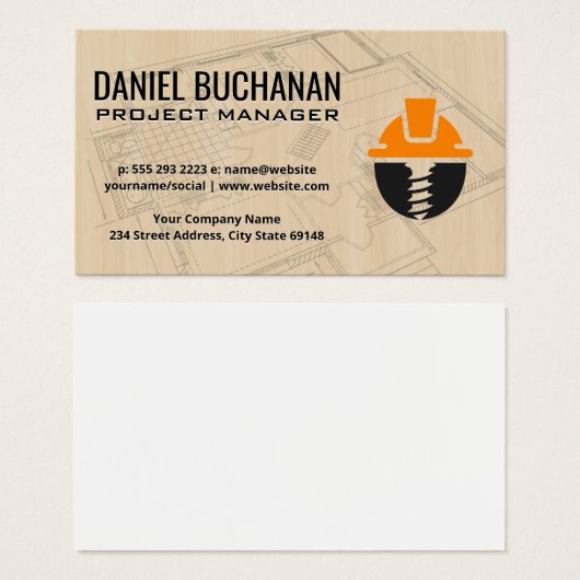 Blueprints | Holz | Konstruktionslogo (Vorne & Hinten)