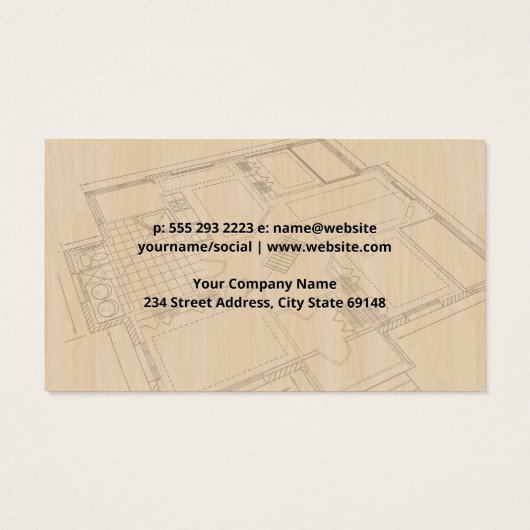 Blueprints | Holz | Tape Measure | Bau (Rückseite)