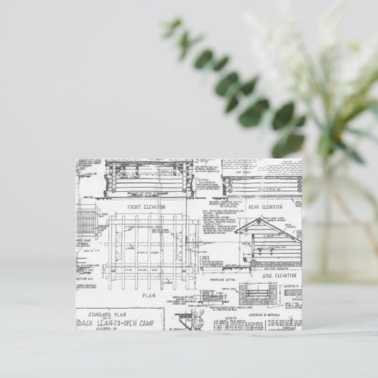 Blueprints Postkarte (Stehend Vorderseite)