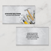 Blueprints | Set für das Bauschutzwürstelefon Visitenkarte (Vorne/Hinten)