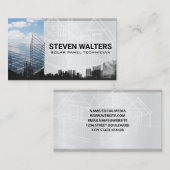 Blueprints | Solarpaneel | Energie Visitenkarte (Vorne/Hinten)